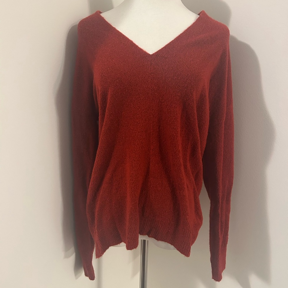 Leith long sleeve V neck sweater size xxs/ oversized